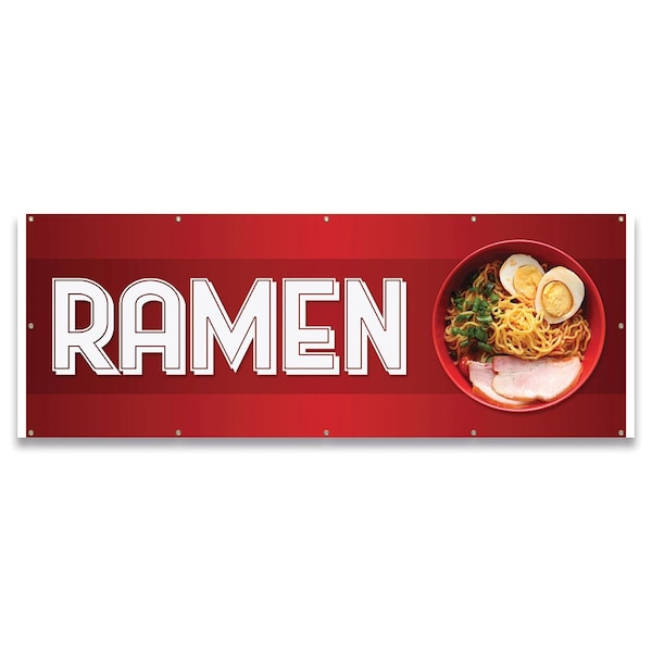 Ramen Banner Concession Stand Food Truck Single Sided